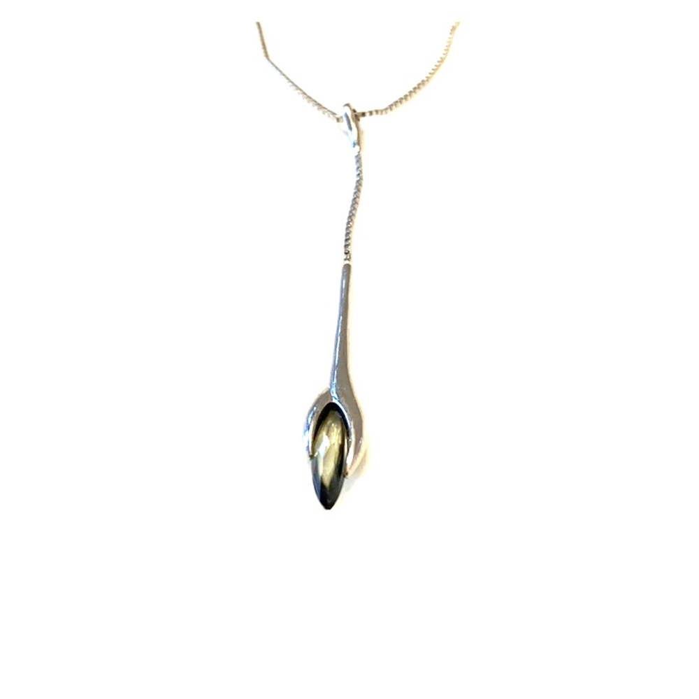 Guess Silver Lariat Drop Pendant Necklace